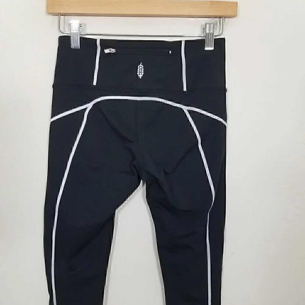 Free People Running Reflective Leggings Black